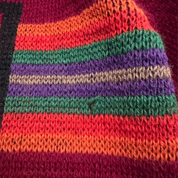 Pendleton Vintage Red Wool Cardigan Western Aztec Size Medium Sweater - Picture 8 of 14